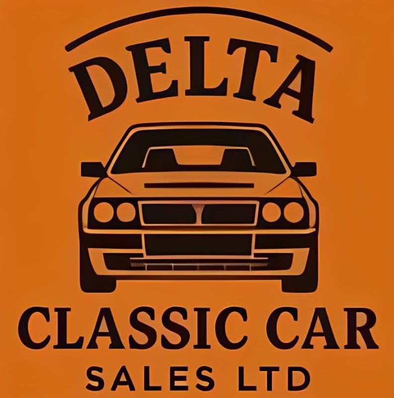 Logo of Delta Classic Car Sales Ltd featuring a car front.