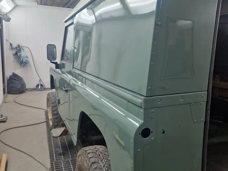 Vintage 4x4 undergoing restoration